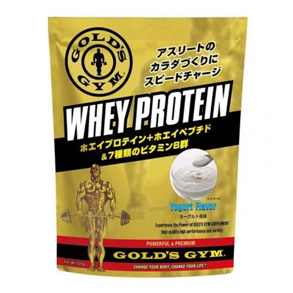 GOLD'S GYM ホエイプロテイン+ホエイペプチド&ビタミン 720g ヨーグルト風味