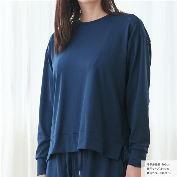 VENEX　スタンダードドライプラス　クルーネックロングスリーブ　レディース クルーネック　ネイビー M