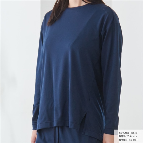 VENEX　スタンダードドライプラス　ボートネックロングスリーブ　レディース ボートネック　ネイビー M