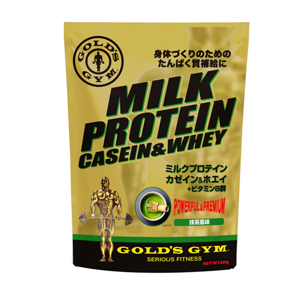 GOLD'S GYM　ミルクプロテイン 抹茶風味 800g