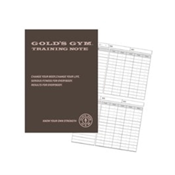 GOLD'S GYM  トレーニングノート グレー