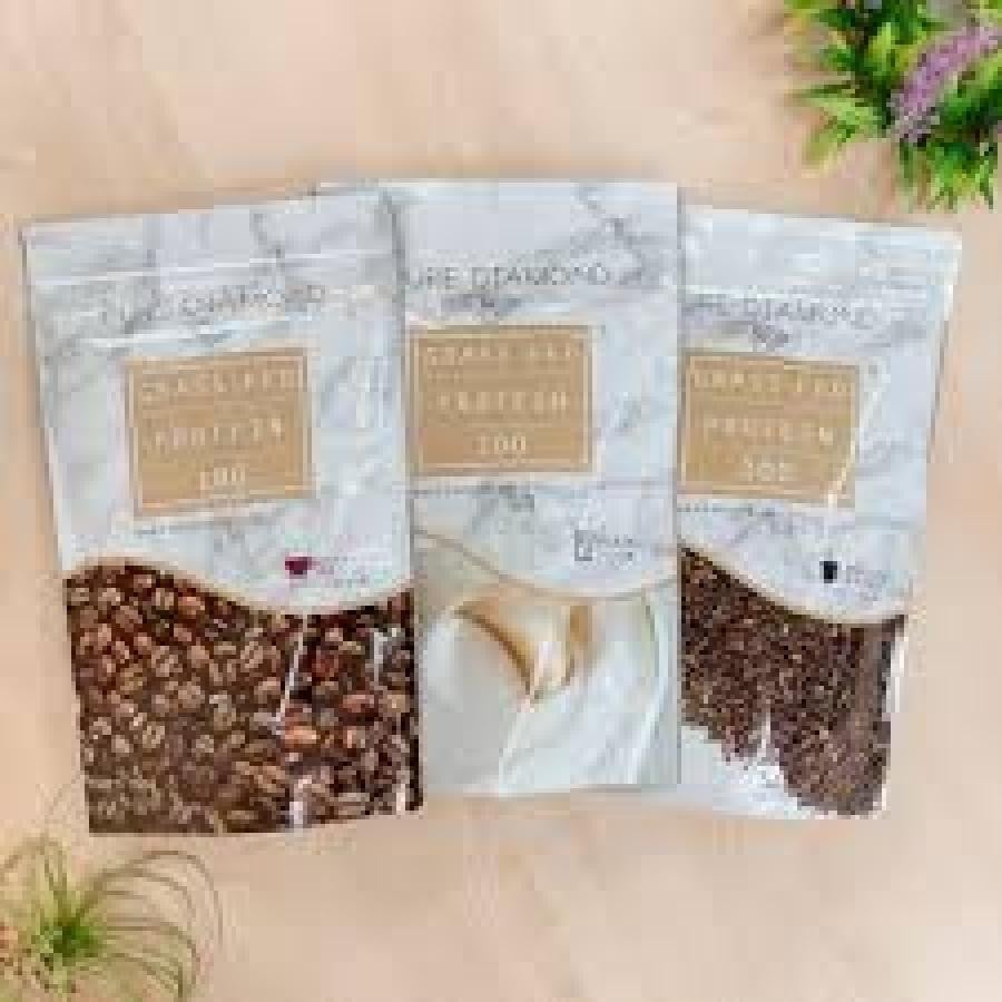 PURE DIAMOND グラスフェッドプロテイン 600ｇ エスプレッソコーヒー味