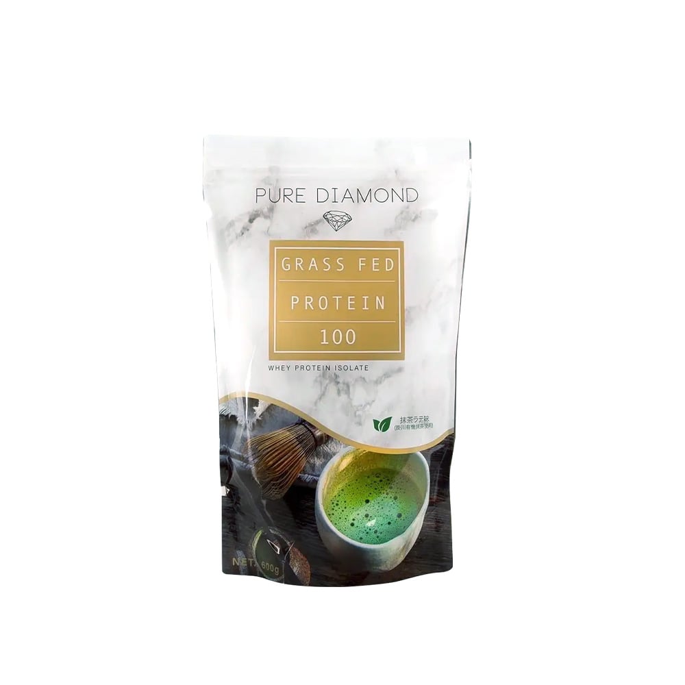 PURE DIAMOND　グラスフェッドプロテイン600g 抹茶ラテ味