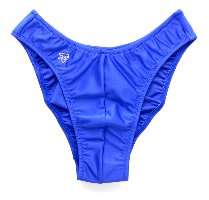 JBBF公認　5㎝幅ボディビルポージングトランクス　青 青 M