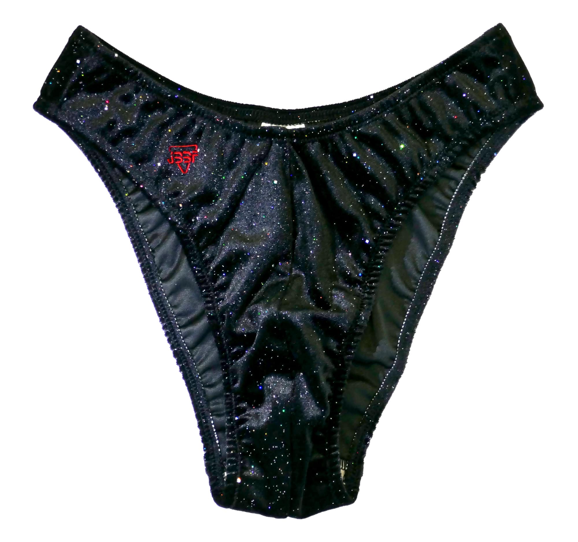 【5cm規格】JBBF公認ボディビルポージングトランクス 黒ラメ S