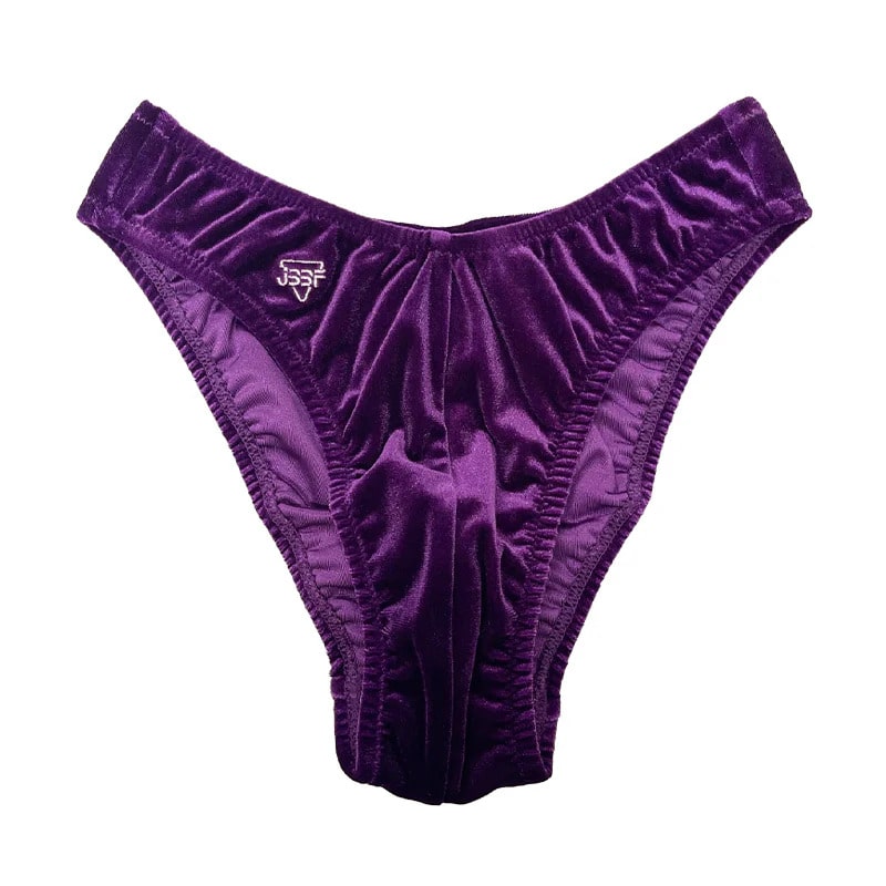 【5cm規格】JBBF公認ボディビルポージングトランクス ベロア 紫 M