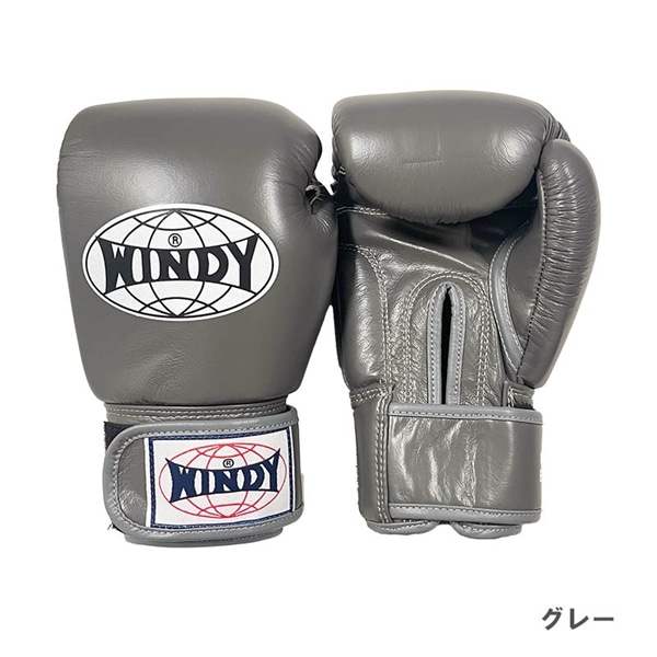 WINDY　BGVH　トレーニンググローブ(テープ式) グレー 8oz
