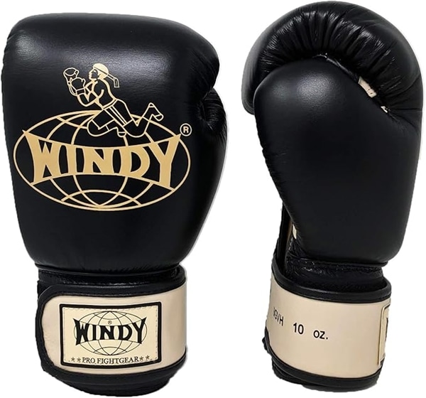 WINDY　BGVH　トレーニンググローブ　クラシックモデル(テープ式) 黒 8oz