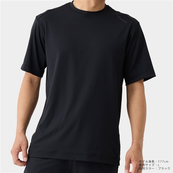 VENEX　スタンダードドライプラス　ショートスリーブ　メンズ ブラック M