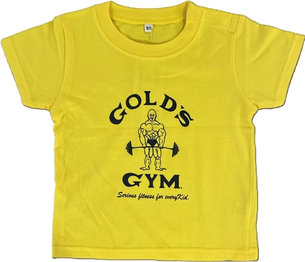 ゴールドジム　ベビーTシャツ イエロー 80㎝