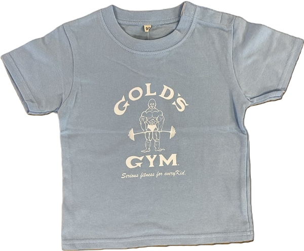 ゴールドジム　ベビーTシャツ ブルー 80㎝