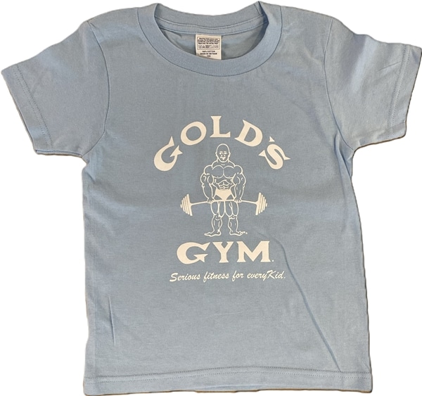 ゴールドジム　キッズTシャツ ブルー 100㎝