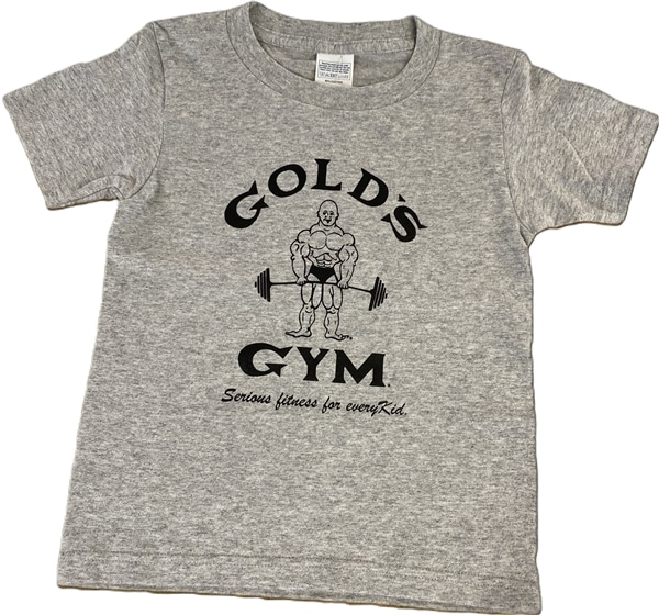 ゴールドジム　キッズTシャツ グレー 100㎝