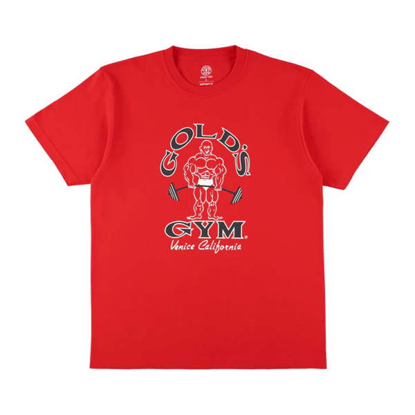 ゴールドジム　ベーシックTシャツVeniceCa　レッド レッド S
