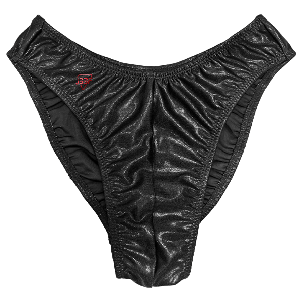 【数量限定】JBBF公認 5cm幅ボディビルポージングトランクス ヴェノムブラック ヴェノムブラック XS