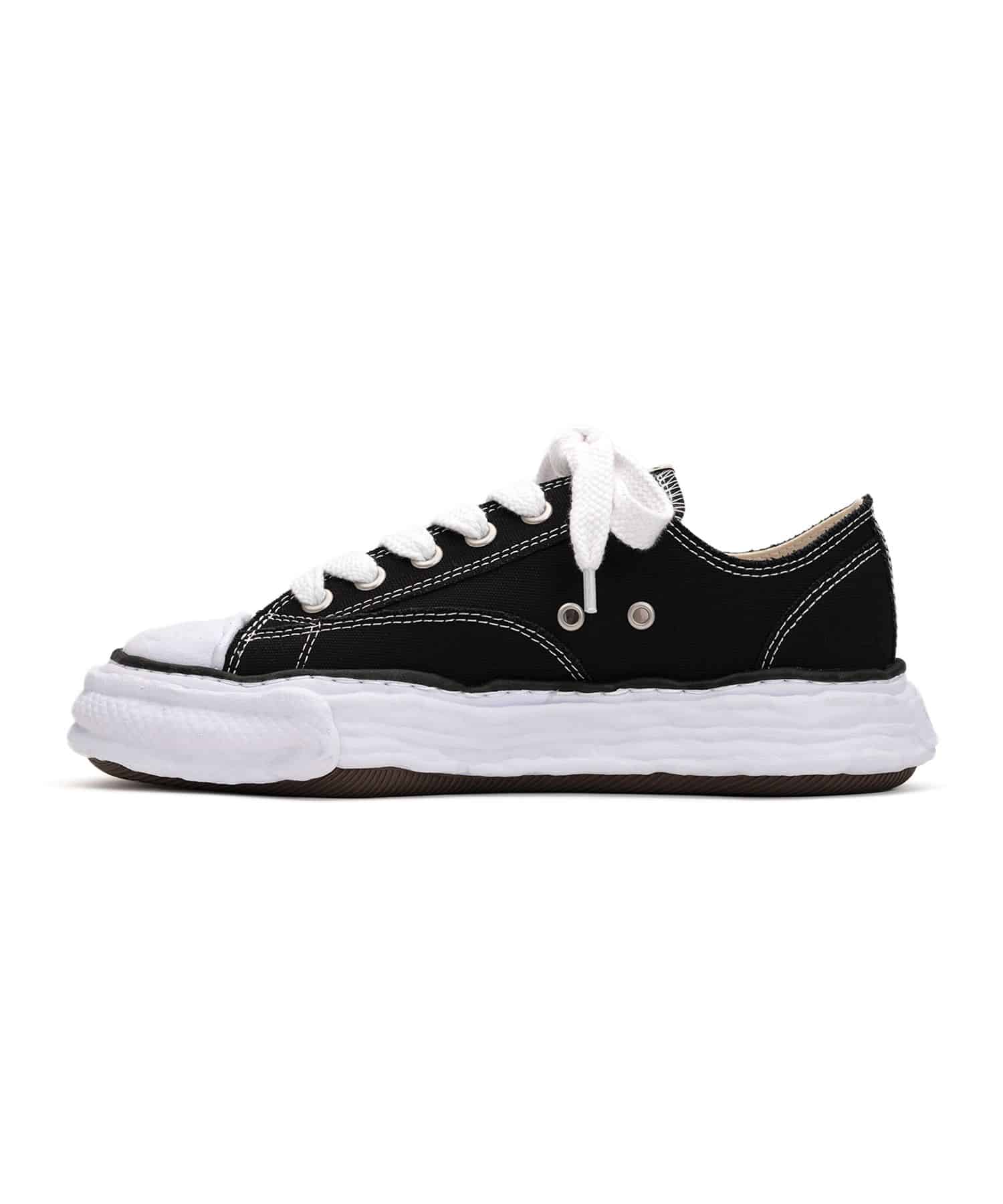Maison MIHARA YASUHIRO(メゾンミハラヤスヒロ)/"PETERSON23" OG Sole Canvas Low-top Sneaker/BLACK BLACK 40