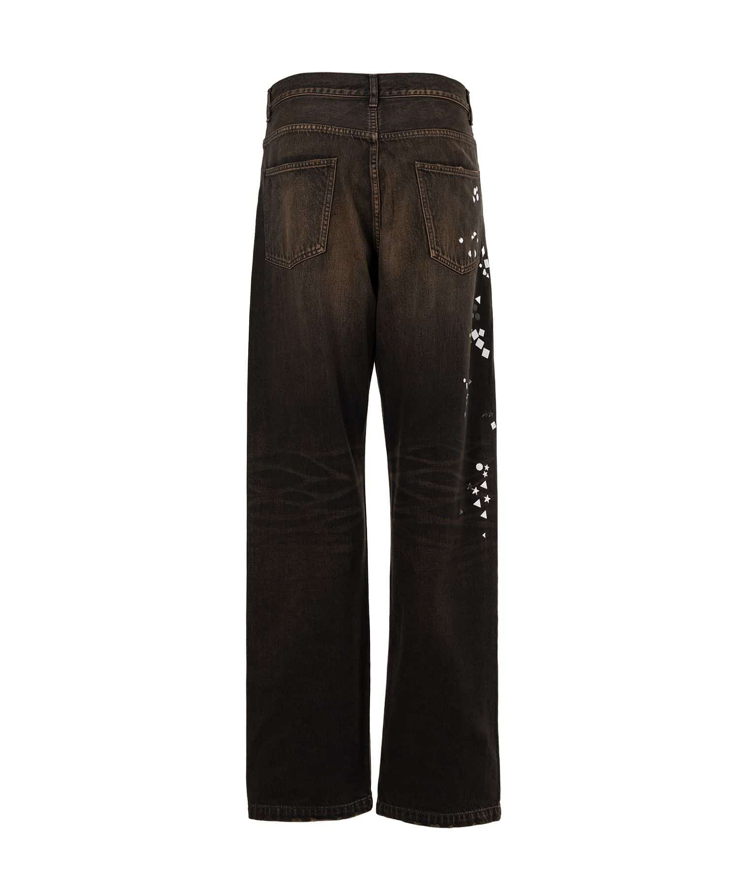 Maison MIHARA YASUHIRO(ミハラヤスヒロ)/Embellished Denim Pants/BLACK BLACK 44