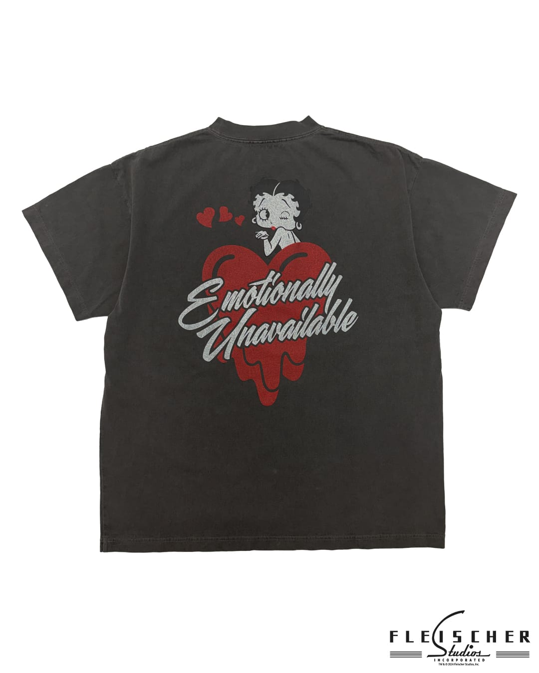 【EXCLUSIVE ITEM】EMOTIONALLY UNAVAILABLE × BETTY BOOP × THE GALLERY BOX KISS S/S T-SHIRT/BLACK BLACK S