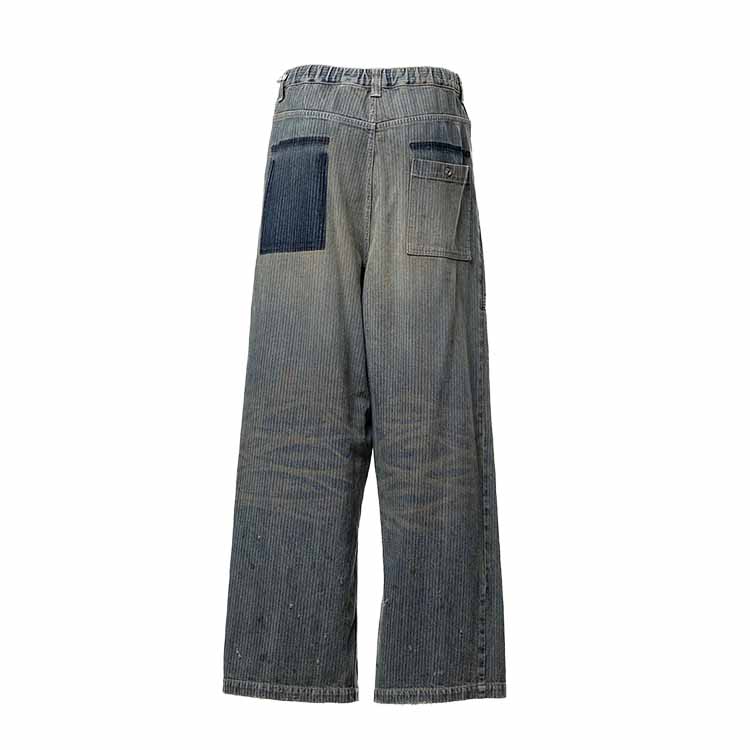 Maison MIHARA YASUHIRO(ミハラヤスヒロ)/Stripe Denim Bush Pants/INDIGO INDIGO 44