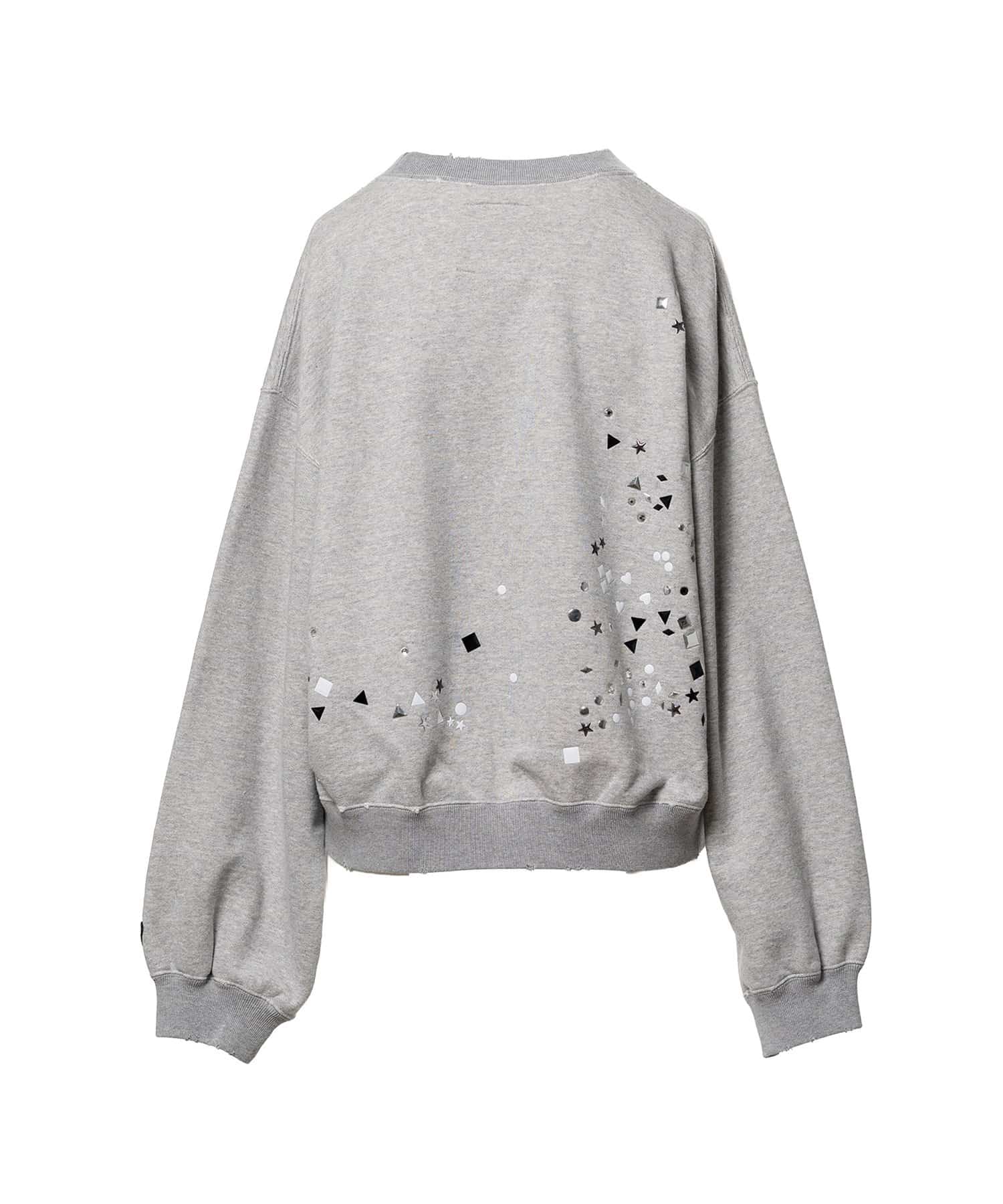 Maison MIHARA YASUHIRO(ミハラヤスヒロ)/Embellished Sweatshirt/GREY GREY 36