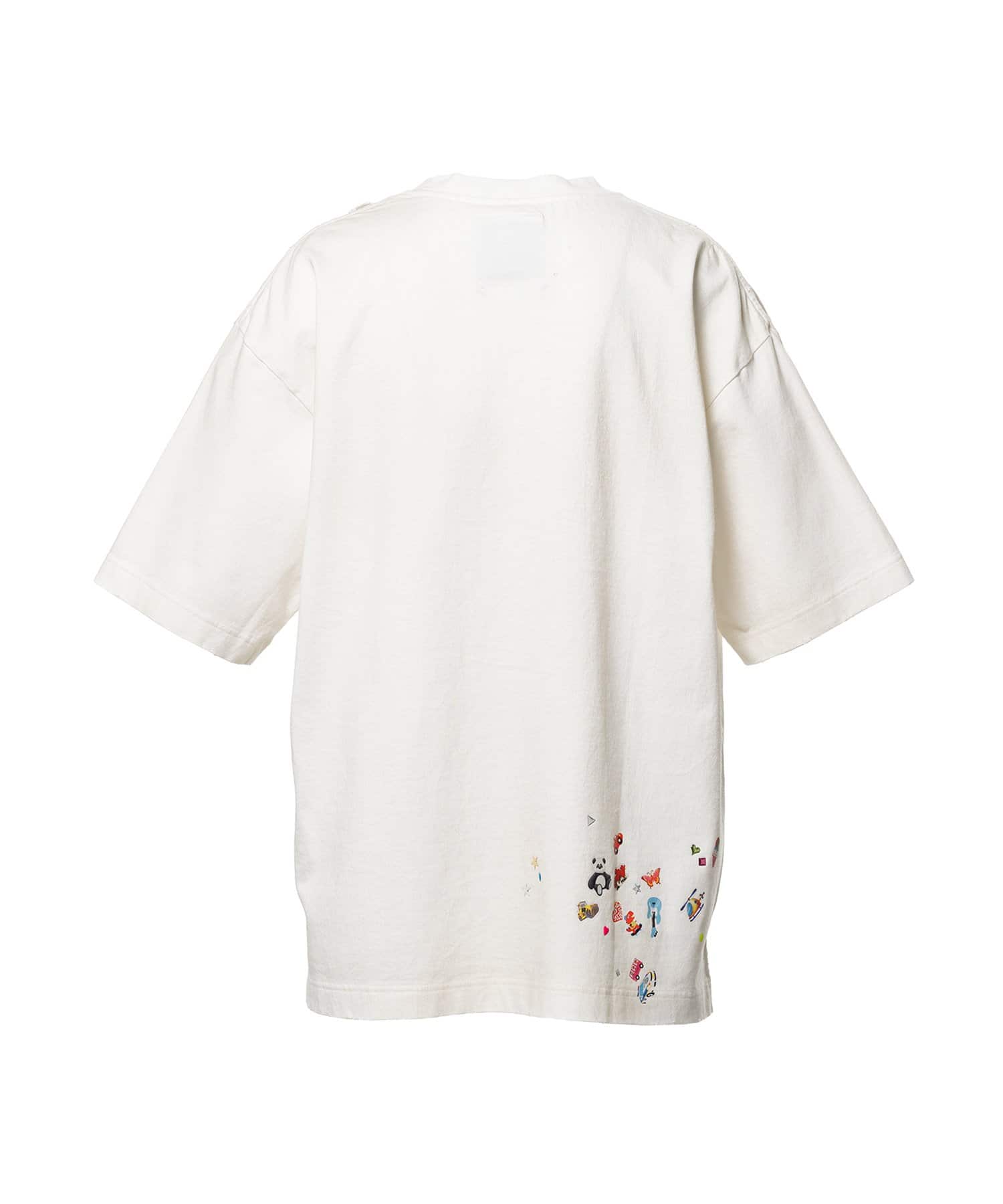 Maison MIHARA YASUHIRO(ミハラヤスヒロ)/Kids Sticker Printed T-shirt/WHITE WHITE 44