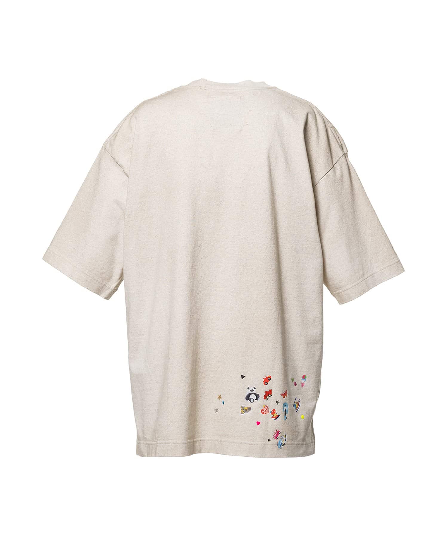 Maison MIHARA YASUHIRO(ミハラヤスヒロ)/Kids Sticker Printed T-shirt/GREY GREY 44