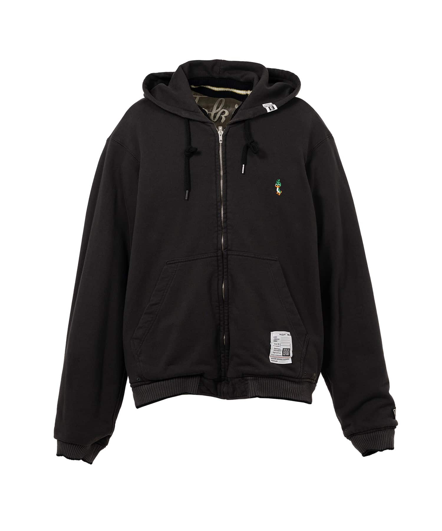 Maison MIHARA YASUHIRO(メゾンミハラヤスヒロ)/Reversible Hoodie Layered Souvenir Jacket/BLACK BLACK 46