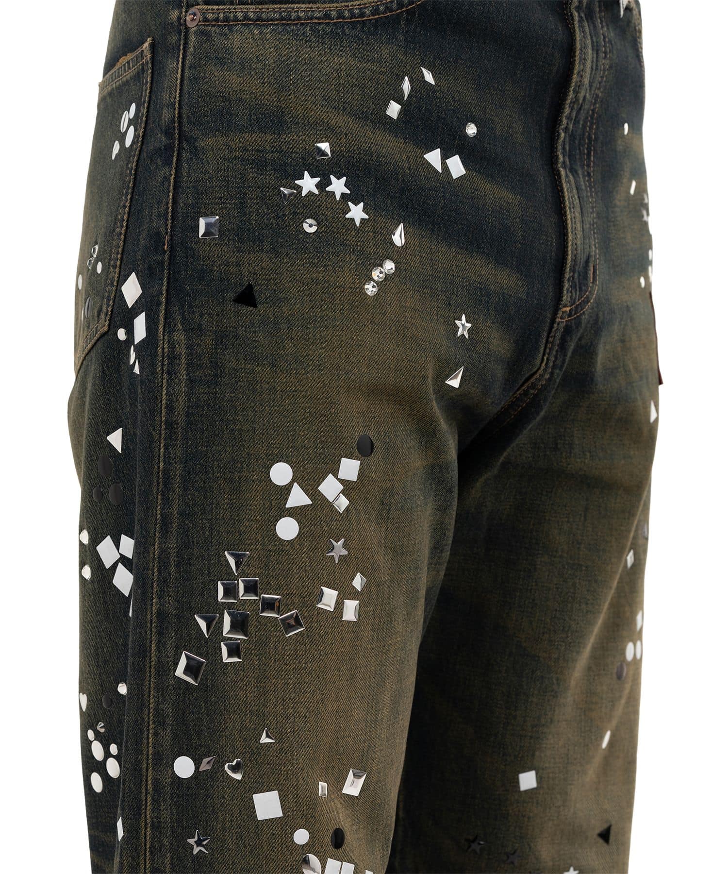 Maison MIHARA YASUHIRO(ミハラヤスヒロ)/Embellished Denim Pants/INDIGO INDIGO 44
