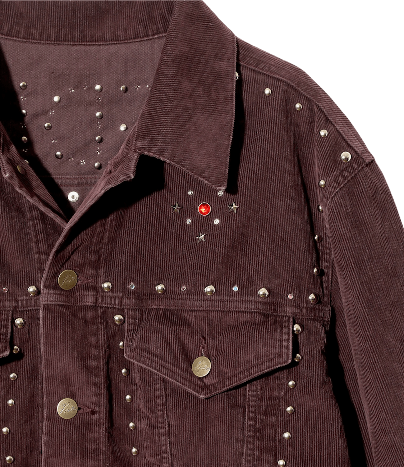 NEEDLES(ニードルズ)/Studded Jean Jacket/Burgundy Burgundy M