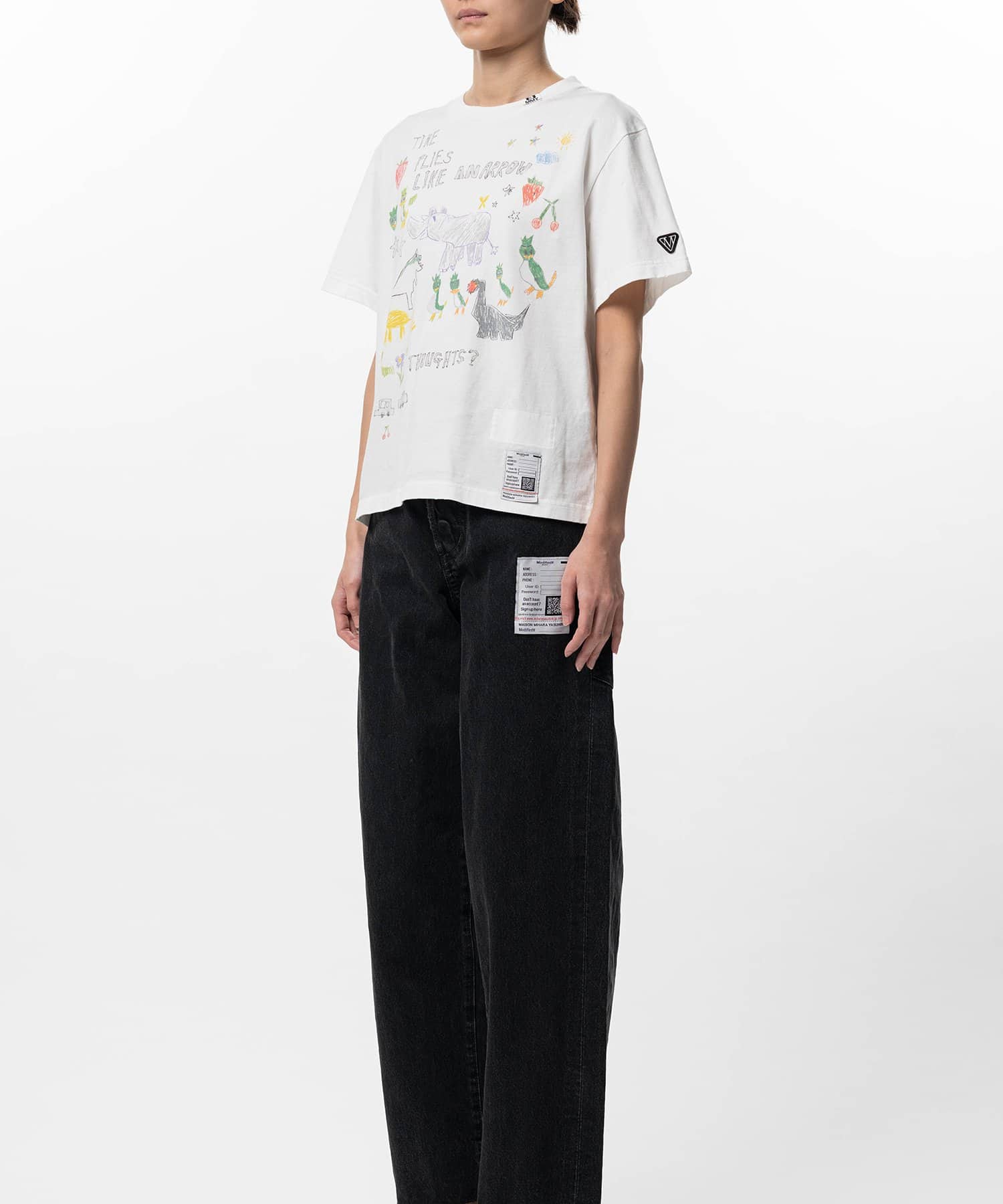 Maison MIHARA YASUHIRO(ミハラヤスヒロ)/Kids Doodle Printed T-shirt/WHITE WHITE 36