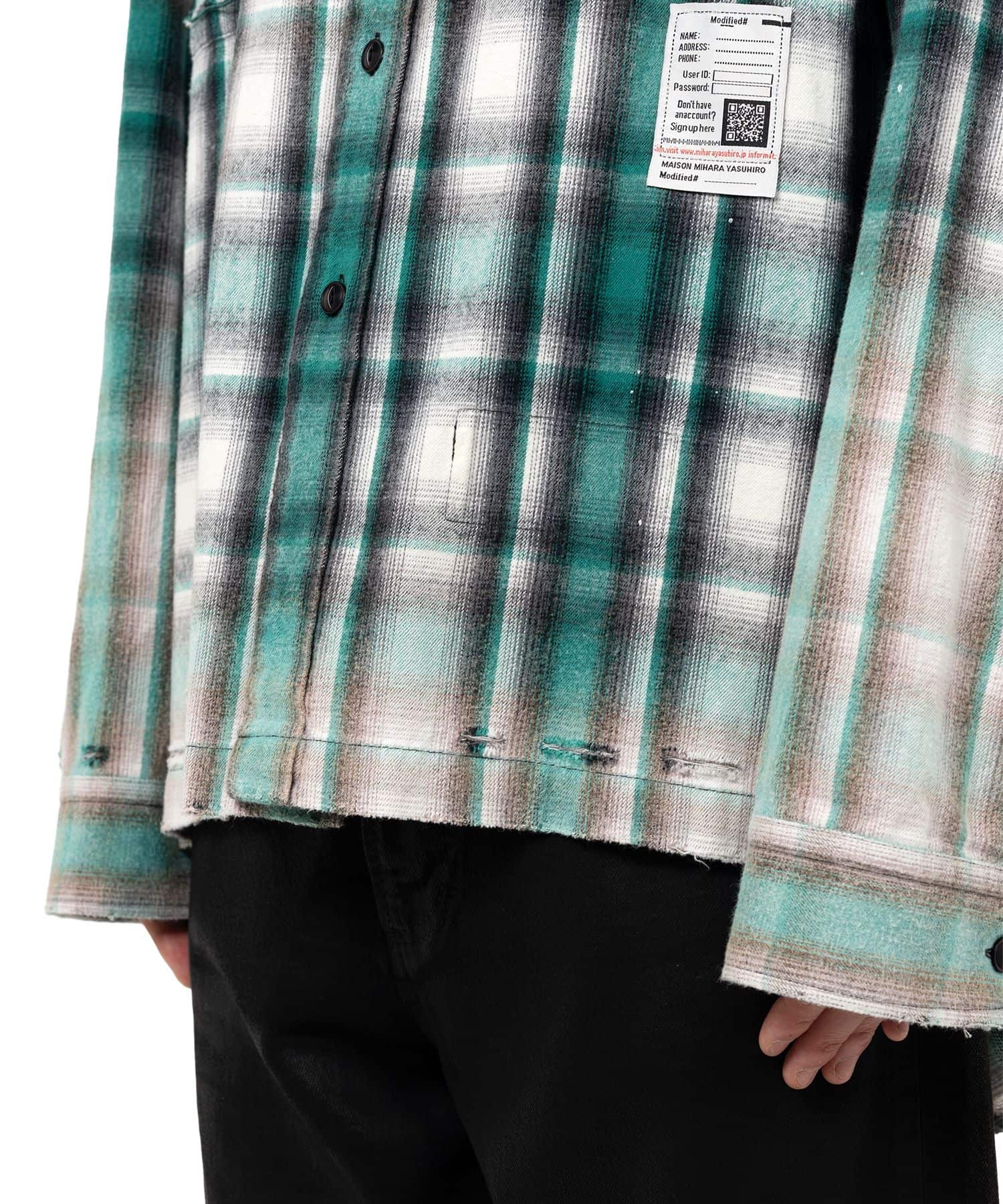 Maison MIHARA YASUHIRO(ミハラヤスヒロ)/Vintage Like Check Shirt/GREEN GREEN 44