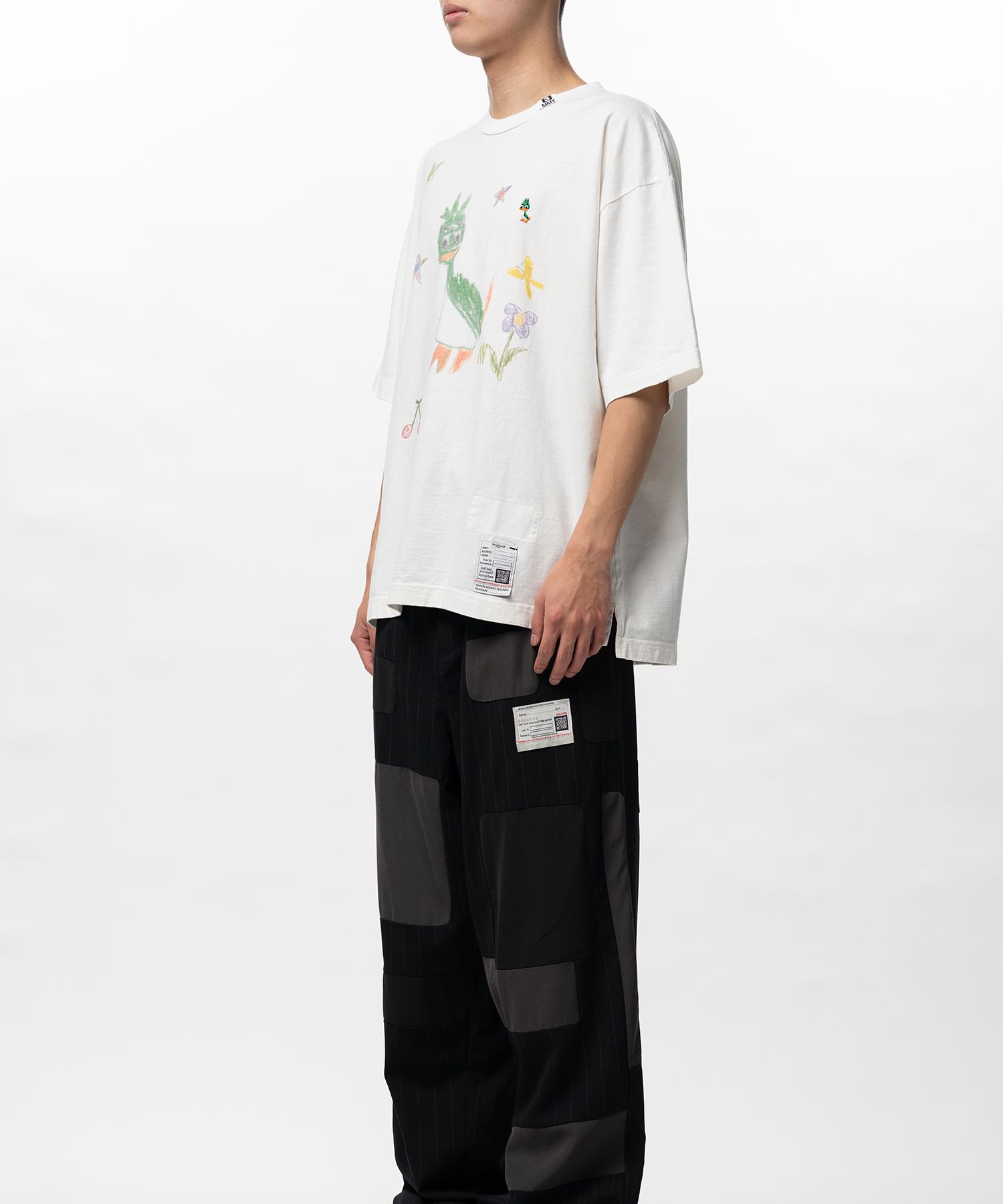 Maison MIHARA YASUHIRO(ミハラヤスヒロ)/Leon Doodle Printed T-shirt/WHITE WHITE 44