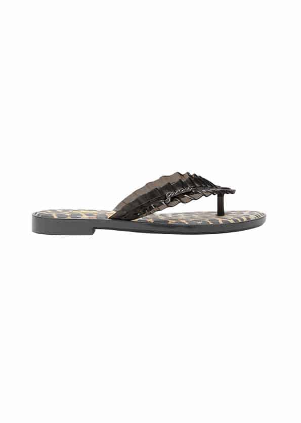 GANNI(ガニー)/Flip Flop Slim/BLACK BLACK 35/36