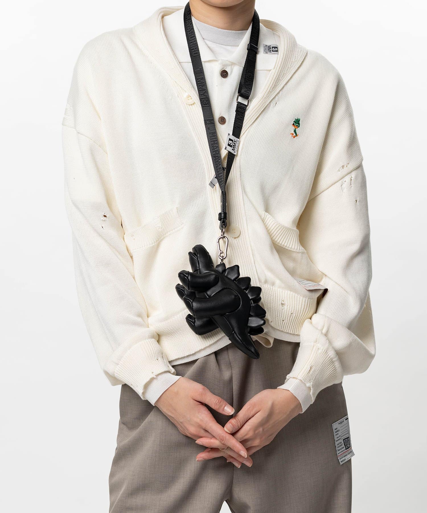 Maison MIHARA YASUHIRO(ミハラヤスヒロ)/"DOLLS" Stegosaurus Mini Bag/BLACK BLACK FREE