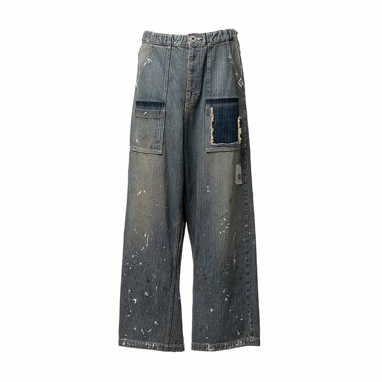 Maison MIHARA YASUHIRO(ミハラヤスヒロ)/Stripe Denim Bush Pants/INDIGO INDIGO 44