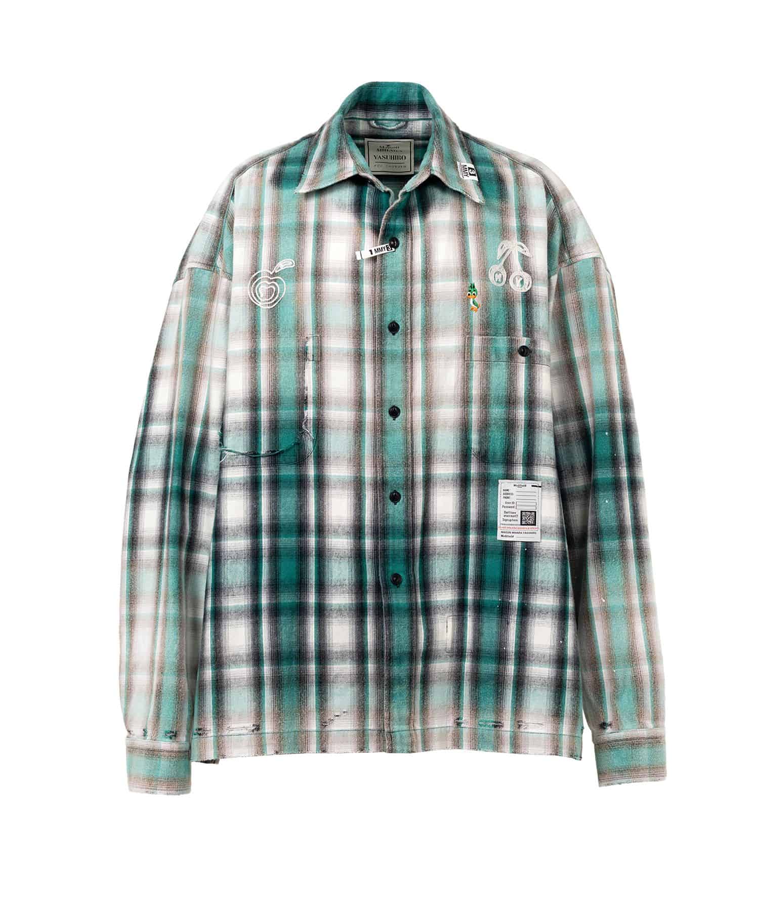 Maison MIHARA YASUHIRO(ミハラヤスヒロ)/Vintage Like Check Shirt/GREEN GREEN 44