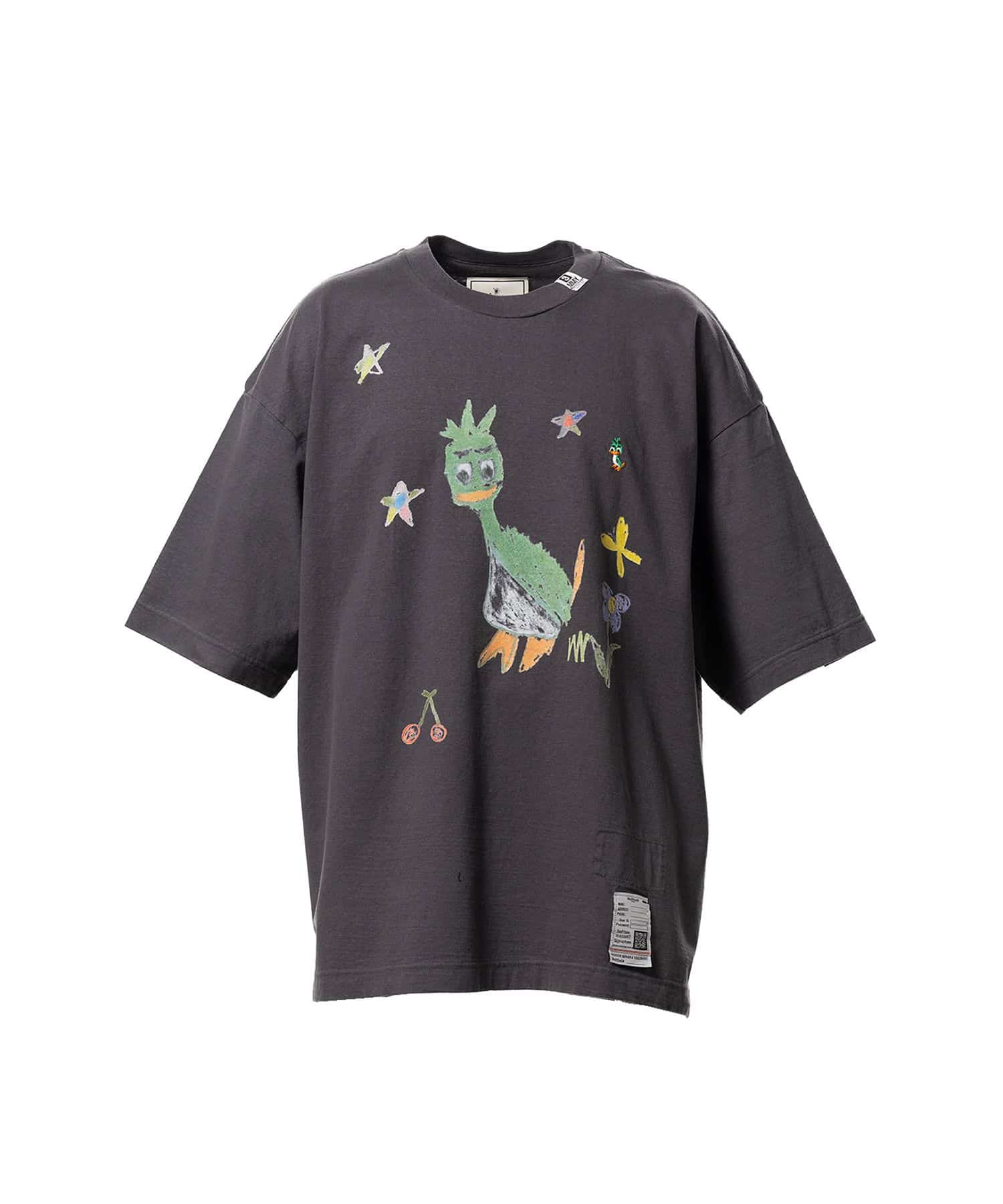 Maison MIHARA YASUHIRO(ミハラヤスヒロ)/Leon Doodle Printed T-shirt/BLACK BLACK 44