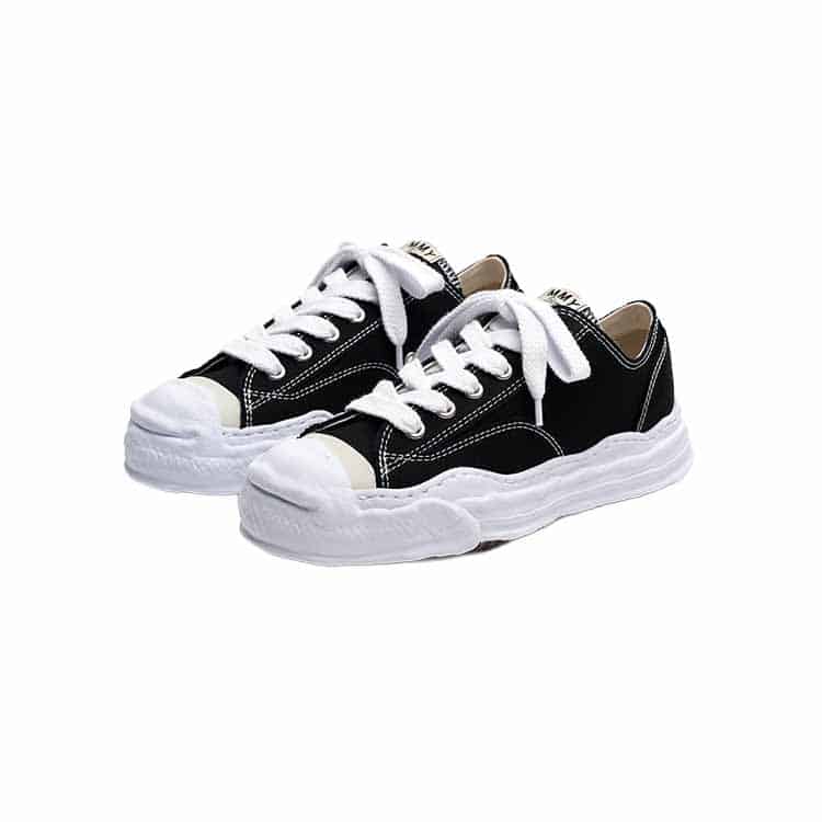 Maison MIHARA YASUHIRO(メゾンミハラヤスヒロ)/"HANK" OG Sole Canvas Low-top Sneaker/BLACK BLACK 36