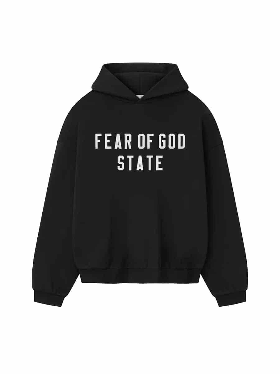 ESSENTIALS(エッセンシャルズ)/90's Fleece Hoodie/BLACK