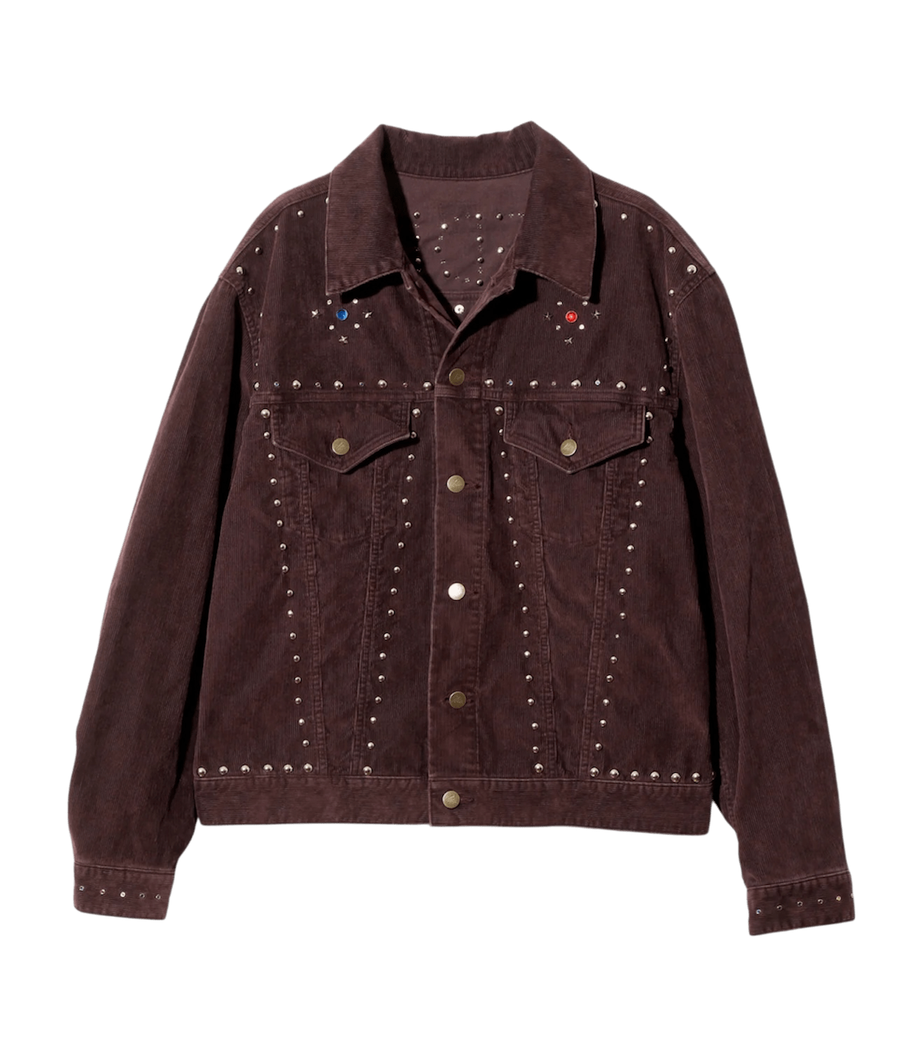 NEEDLES(ニードルズ)/Studded Jean Jacket/Burgundy