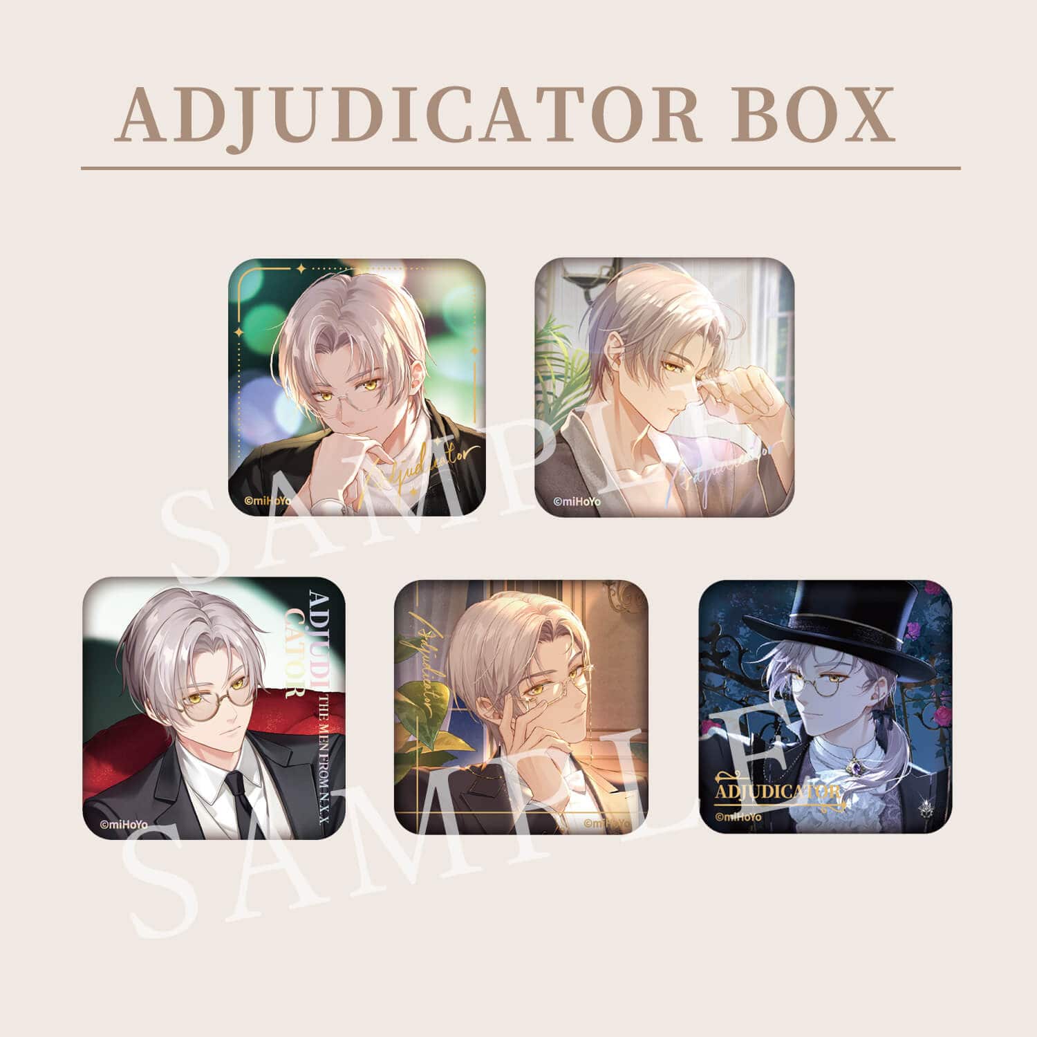 【未定事件簿】トレーディング缶バッジ　BOX　Adjudicator Adjudicator