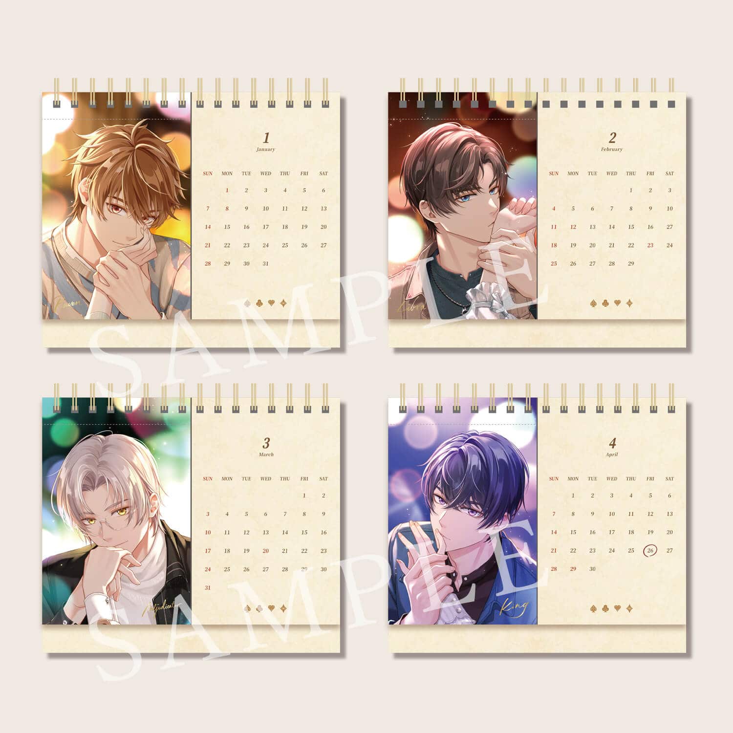 【未定事件簿】2024年卓上カレンダー