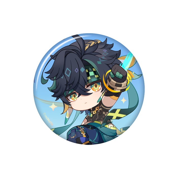 【原神】灼熱のナタへシリーズ　ちびキャラ缶バッジ　キィニチ キィニチ