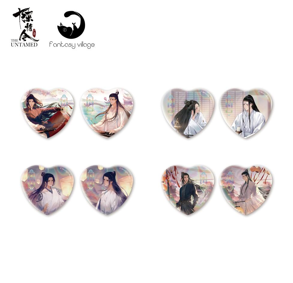 【陳情令】ハート缶バッジセット