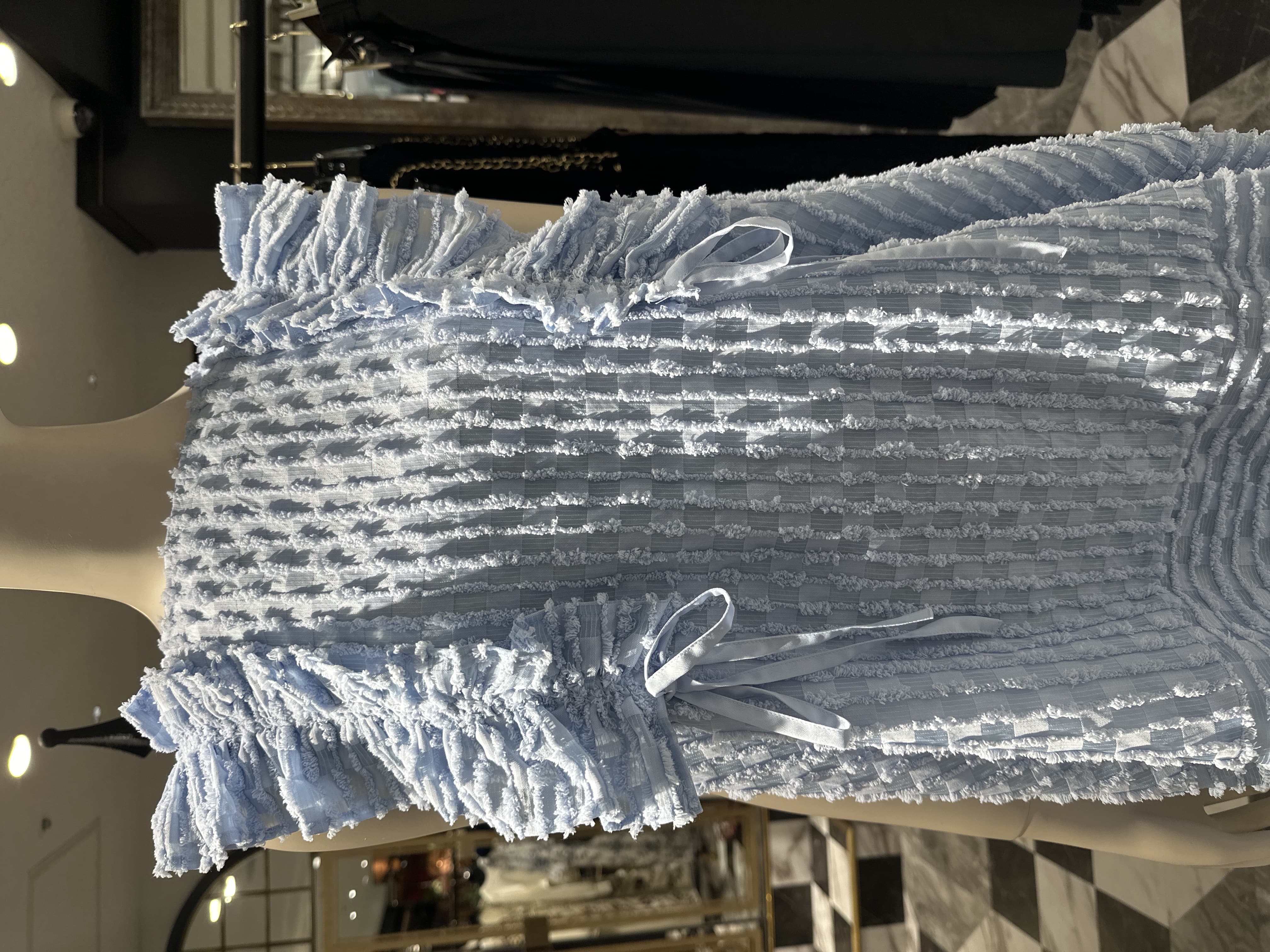 フリルストライプトップ 安藤