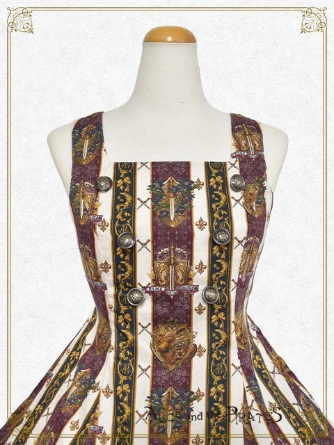 St.Lily Wolf～狼騎士と百合の誓い～柄ジャンパースカートⅠ クロ