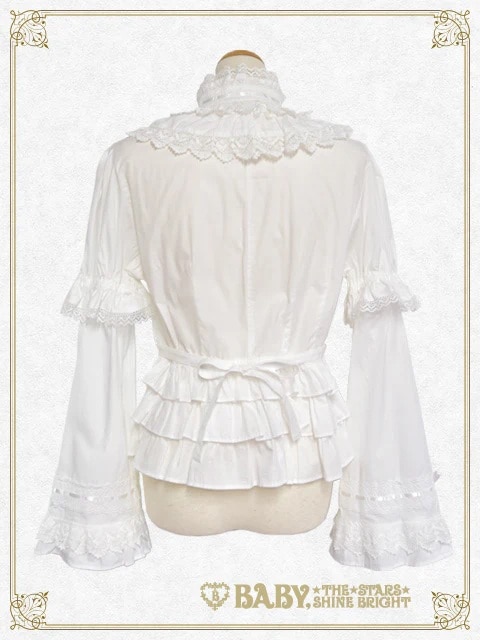 フリルフリルブラウス オフシロ