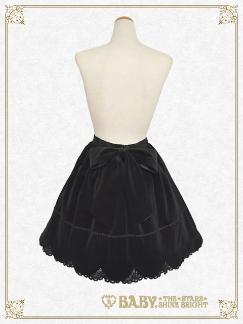 別珍スカラップスカート エンジ