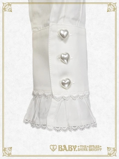 Petitフリルブラウス オフシロ