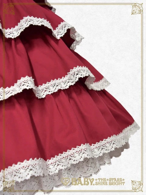 リボンミルキーシュガージャンパースカート クロ×クロ